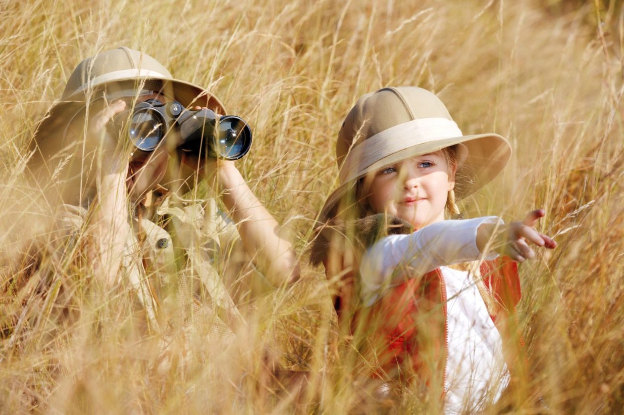 bambini al safari